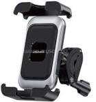 USAMS kerékpáros, rolleres és motoros telefontartó 360°, 4.7-7.2" méret, FEKETE (ZJ082ZJ01) (ZJ082ZJ01)