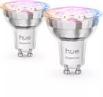 Philips Hue White and colour ambience Essential GU10 - intelligens spotlámpa - 345 lm - 4, 7 W - 2 darabos csomag (929004235702)