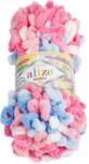 VLNIKA Bellatex fonal Puffy color 100 g - 6525 fehér, rózsaszín, kék (13190)