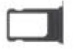 iPhone LCD iPhone 8/SE 2020/SE 2022 SIM Slot Space Gray