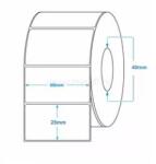 VALUE Tekercses PAPÍR címke 60x25 mm 2500 db/tekercs (CIM25X60) (CIM25X60)