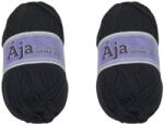 BELLATEX Ája NGM fonal szett, 2×50 g - 901 fekete