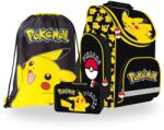 St. Majewski Pokemon ergonomikus iskolatáska szett felszerelt 2 emletes tolltartóval- Black (723732-1-szett) (723732) - gyerekjatekbolt