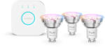 Philips Hue White and colour ambience Essential starter kit: 3 db GU10-es okos fényforrás (345 lm) (929004235707)