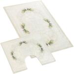 BELLATEX 850/047 3D nyomott fürdőszobai szett, 60×100 + 60×50, rózsák (8043)