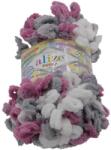 VLNIKA Puffy color 100g - 6070 fehér, szürke, sötét rózsaszín (7118)