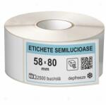 LabelLife Rola etichete autoadezive semilucioase 50x80 mm, adeziv deepfreeze, 2500 etichete rola (ER08R50X80EH)