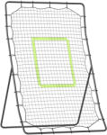 HOMCOM Plasă Rebounder Pliabilă pentru Fotbal și Baseball cu 21 de Corzi și Zonă de Precizie, 123x90x174 cm, Negru | Aosom Romania (A60-001)