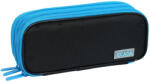 ECADA Penar etui cu 3 fermoare Ecada 78503, Negru si albastru (78503) Penar