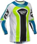 FLY RACING Lite Current L. E. Mez - Fehér/Lime/Kék FLY RACING Bicikli alkatrészek Kerékpáros ruházat Kerékpáros mezek
