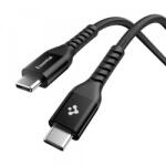 Spigen Cablu Date si Incarcare USB-C - USB-C Spigen EB10010CCA, 100W, 1m, Negru