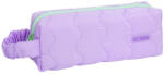 ECADA Penar etui cu 1 fermoar Ecada 78400M, Mov cu detaliu verde pastel (78400M) Penar
