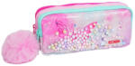 ECADA Penar etui cu 3 fermoare Ecada 78402RZ, Fluture, Roz (78402RZ) Penar