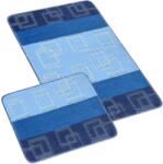 BELLATEX 760/015 Bany szett, 60×100 + 60×50 cm, kockás, kék (11921)