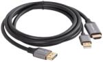 Lanberg HDMI 2.0 DisplayPort 1.2/1.2a Átalakító Fekete 1.8m CA-HDDP-20CU-0018-BK (CA-HDDP-20CU-0018-BK)