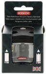 Derwent Ascutitoare electrica dubla DERWENT Professional, cu baterii, pentru birou, neagra (DW-2302332)