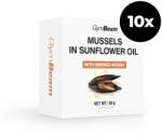 GymBeam Миди в слънчогледово олио с опушен аромат 10 x 80 g