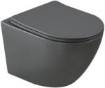 INVENA TAVRO WC csésze, soft-close ülőkével, szürke CE-71-007-Y (CE-71-007-Y)