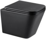 INVENA Florin fali wc csésze, QFS, soft-close ülőkével, matt fekete CE-94-005-L (CE-94-005-L)