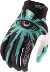 Troy Lee Designs Air kesztyű - Cyclops Carbon/Real Teal TROY LEE DESIGNS Bicikli alkatrészek Kerékpáros ruházat Kerékpáros kesztyűk