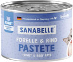 Bosch 6x195g Sanabelle All Meat Pisztráng & marha nedves macskatáp