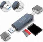 ZENWIRE Card Reader SD Memory Card USB 3.0 USB-C Adapter 4-in-1 SD + MICRO SD TF 5 Gb/s up to 2TB