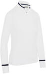 Callaway Thermal Long Sleeve Colourblock Top Brilliant White Női póló XS