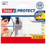 TESA Zaj- és csúszásgátló korong, 8 mm, TESA "Protect", átlátszó (TE57898)