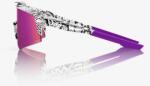  Ochelari 100% Speedcraft XS Elly 3, gloss white/HiPER Dark Purple Mirror