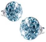 Art Crystella Fülbevaló, aquakék SWAROVSKI® kristállyal, félgömb, 10mm, ART CRYSTELLA® (RSWF052)