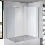STUXI Milano Kombi Walk-in zuhanyfal, 110x140 cm, 8 mm vastag vízlepergető biztonsági üveggel, 200 cm magas, króm (TL-6615-110-140-TL-6615C-22-TL-6615C-4)