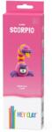 HEY CLAY Hey Clay, Aliens, Scorpio, set creativ, 3 cutii de plastilina