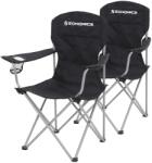 SongmicsHome NOMAD kempingszékek, 2 db-os szett, fekete SongmicsHome