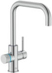 Roca Aquafy Hidegindítású konyhai csaptelep normál és szűrt vízhez U-kifolyóval, króm A5A8C3GC00 (A5A8C3GC00)