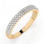 ESSYA 925 Ezüst Gyűrű Gyémántokkal 0, 18 Ct Lab Essya (101-10300-925-LAB-YEL)