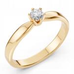 ESSYA 925 Ezüst Gyűrű Gyémánttal 0, 2 Ct Lab Essya (101-10040(3.7)-925-LAB-YEL)