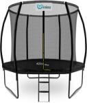 INLEA ULTIMATE Jump Trambulin belső védőhálóval 250 cm - fekete (IN01-0005) - inlea