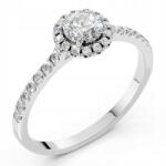 ESSYA 925 Ezüst Gyűrű Gyémántokkal 0, 79 Ct Lab Essya (101-10095(5.1)-925-LAB-WHT)