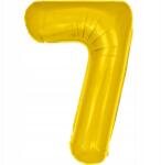 PartyBee Fólia lufi 7-es, arany 40cm Szám lufi születésnapra