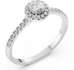 ESSYA 925 Ezüst Gyűrű Gyémántokkal 0, 64 Ct Lab Essya (101-10095(4.5)-925-LAB-WHT)