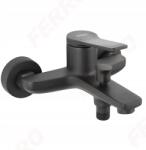 FERRO Stratos Black kádcsaptelep zuhanyfejjel, fekete (BSC1BL)