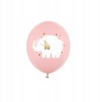 PartyDeco Latex lufi Elefánt rózsaszín baby pink 30cm