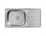 Kuchinox Egymedencés mosogató Kuchinox Trafis acél ezüst 40 x 75 x 14 cm (SKN 011T)