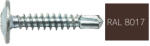 Koelner - Rawlplug Lapos nagyfejű önfúró lemezcsavar 4, 2x16mm festett RAL8017