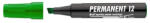 ICO Alkoholos marker, 1-4 mm, vágott, ICO "Permanent 12", zöld (TICP12Z) - papirtar