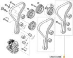 Original Renault Set pompa apa + curea dintata ORIGINAL RENAULT 13 0C 131 30R (13 0C 131 30R)