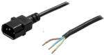 Babylon Grow Elektromos kábel IEC C14 lengődugóval, háromeres, 1, 5 mm, 2, 5 m, 10 A, 250 V