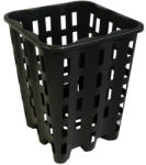  Lyukacsos szögletes műanyag cserép 9, 6 liter, 20 x 23 x 28 cm, hidropóniához is