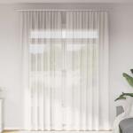 vidaXL Perdele Voile cu buzunare pentru bare 2 buc Alb GartenMobel Dekor (4102245)