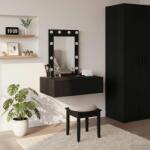 vidaXL Masa de Machiaj cu sertar Negru 60 x 40 x 70 cm Lemn compozit GartenMobel Dekor (865218)